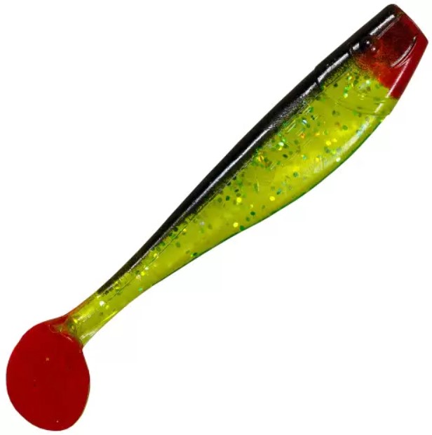 

Силиконовая приманка Relax King Shad 4 #S067R 10см. 10шт., Зеленый;красный, King Shad