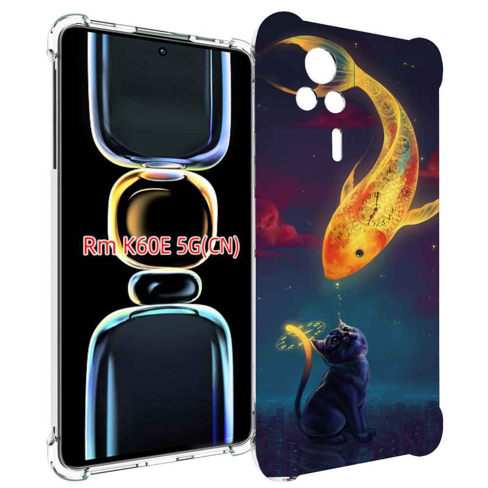 

Чехол MyPads золотая-рыбка-часовая для Xiaomi Redmi K60E, Tocco