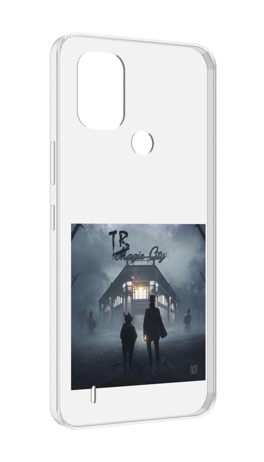 

Чехол MyPads Tragic City ЛСП для Nokia C31, Прозрачный, Tocco