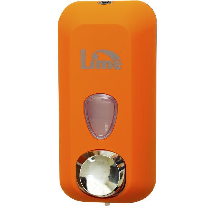 Дозатор для жидкого мыла Lime 0.6л, заливной, оранжевый 971003