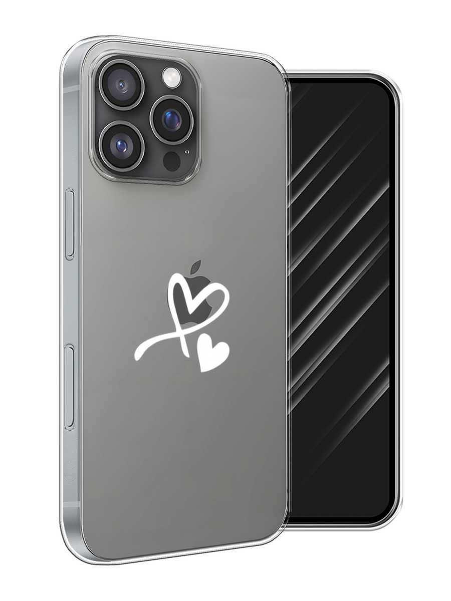 

Чехол Awog на Apple iPhone 16 Pro Max "Сердечко минимализм", Белый, 16350-1
