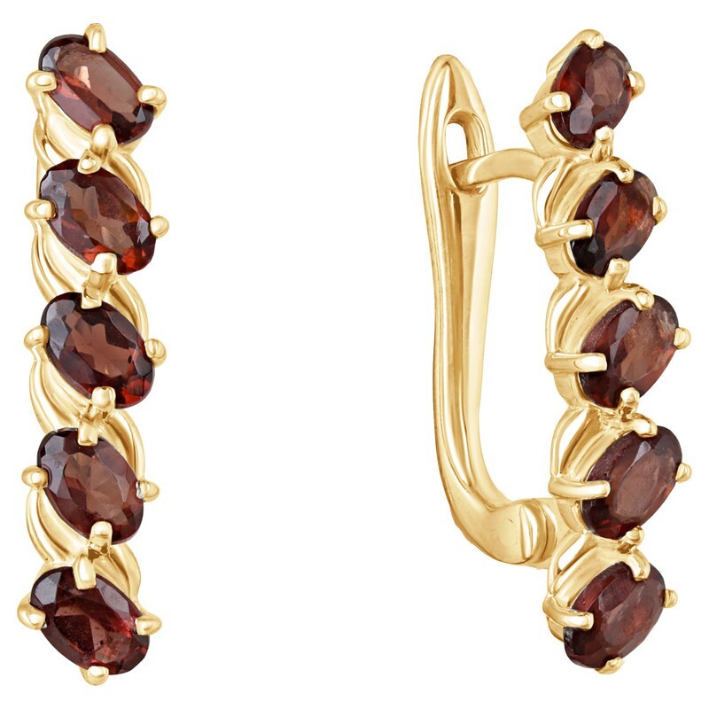 

Серьги из серебра с гранатом LAZURIT-ONLINE 7976YG, 7976YG