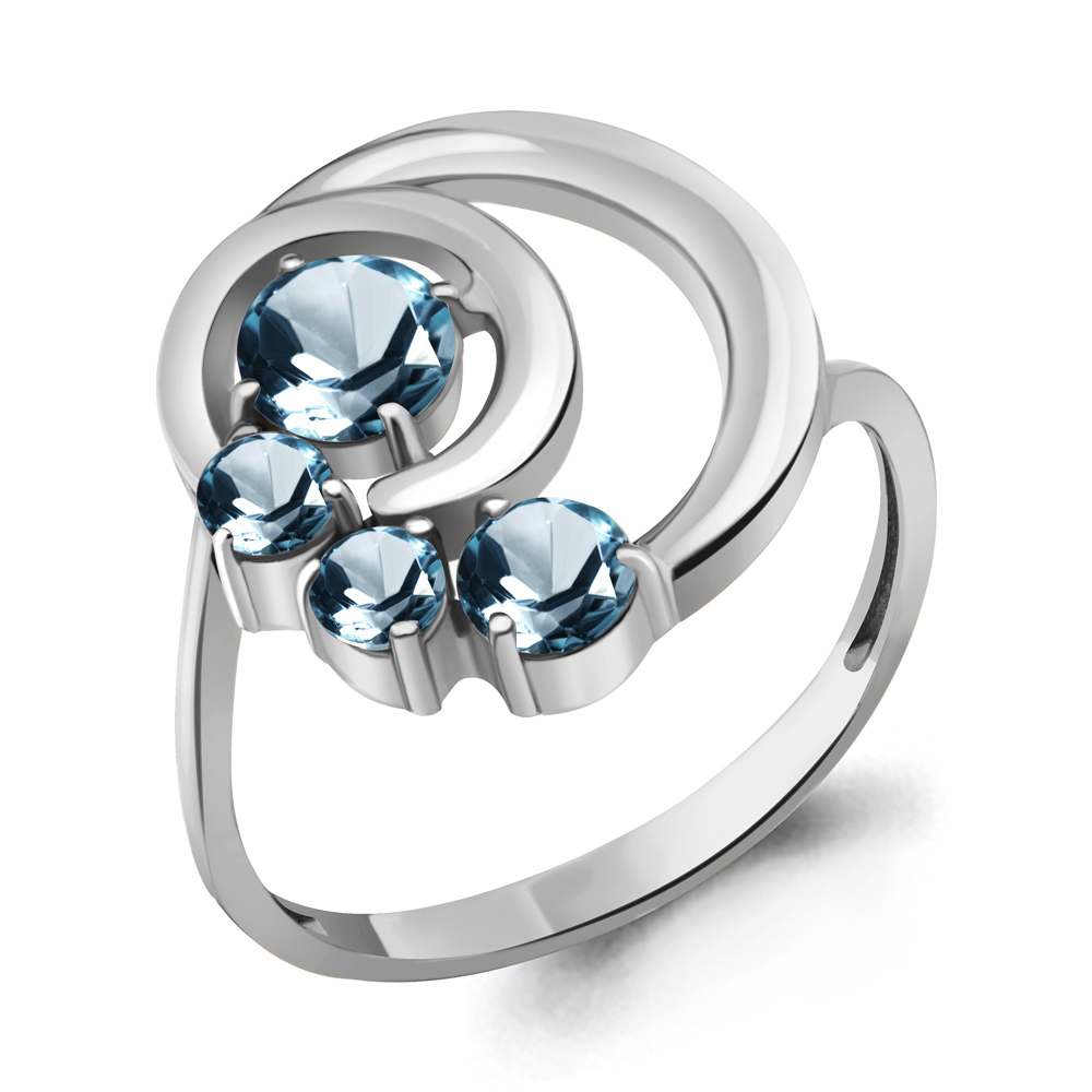 

Кольцо из серебра с топазом Aquamarine Aquamarine 6970408_925_р р, 6970408_925_р