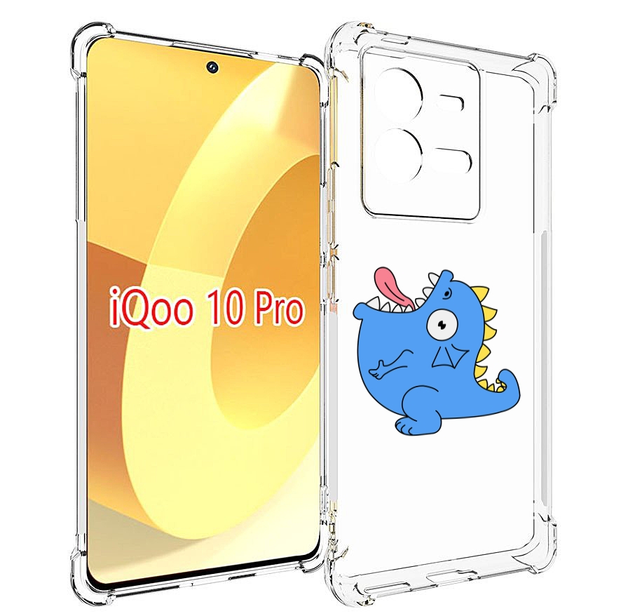 

Чехол MyPads голубая-рыбка для Vivo iQOO 10 Pro, Прозрачный, Tocco