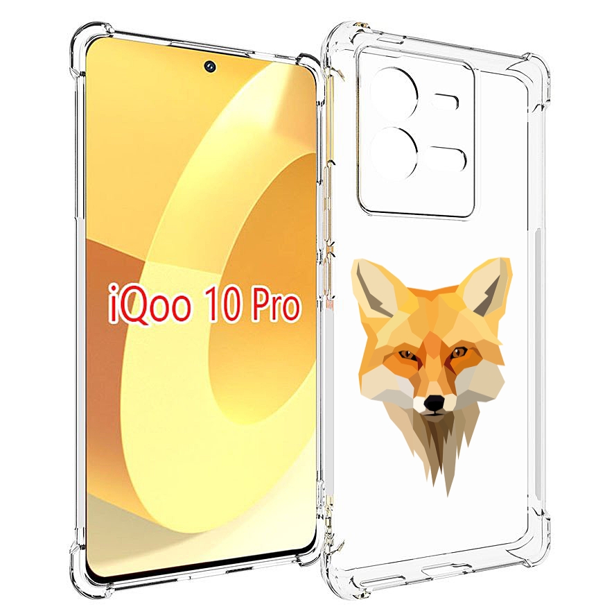 

Чехол MyPads голова-лисы для Vivo iQOO 10 Pro, Прозрачный, Tocco
