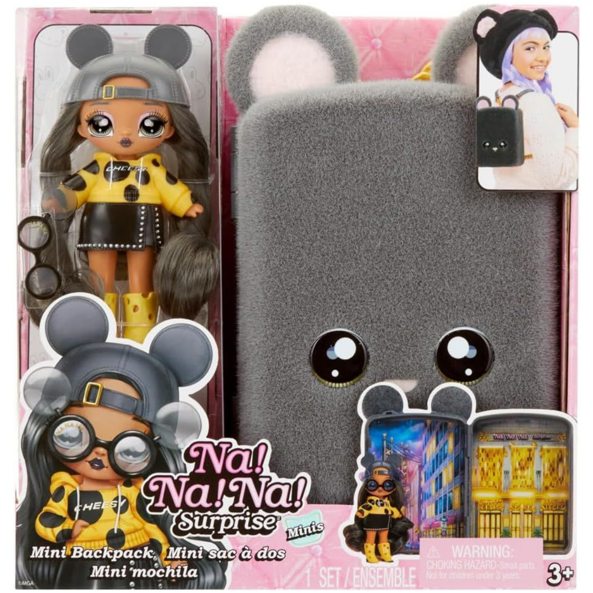 Игровой набор Na! Na! Na! Surprise рюкзак с куколкой Marisa Mouse