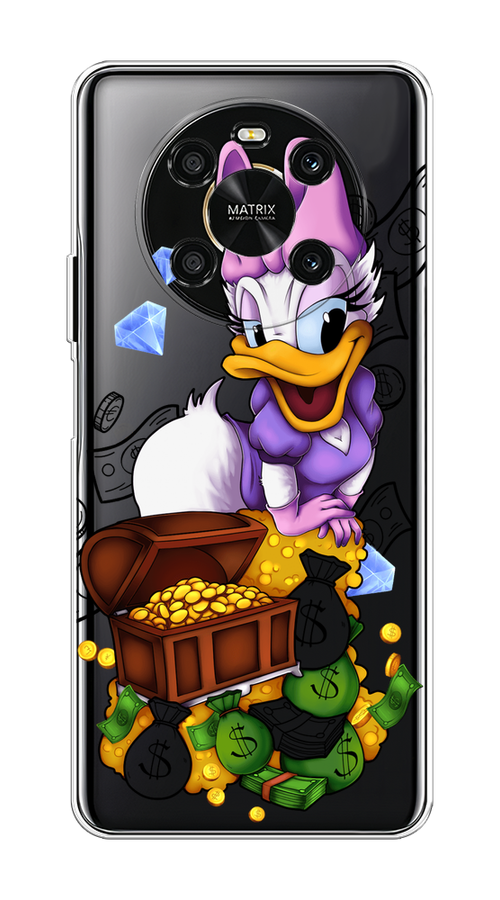 

Чехол на Honor X9 4G "Rich Daisy Duck", Коричневый;белый;фиолетовый, 6108150-6