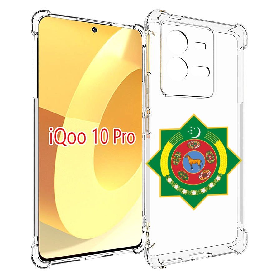 

Чехол MyPads герб-туркменистан для Vivo iQOO 10 Pro, Прозрачный, Tocco