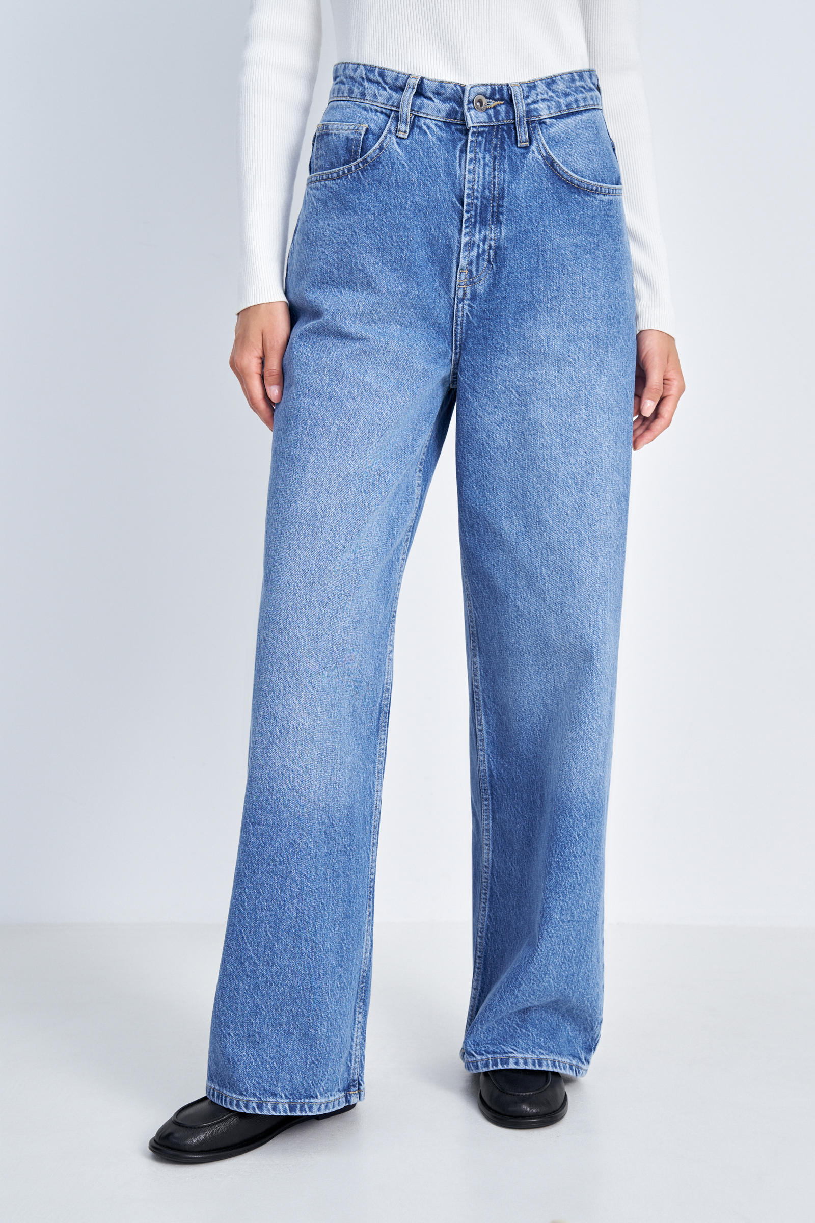 

Джинсы женские Finn Flare FAE15015 синие W25/L32, Синий, FAE15015