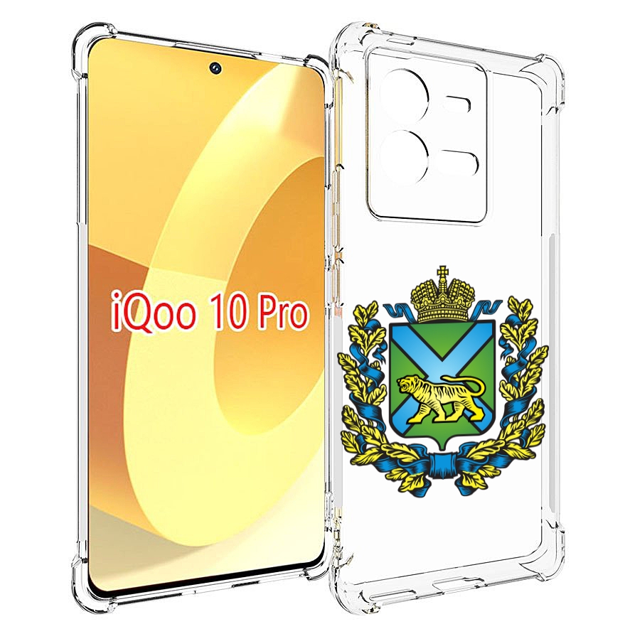 

Чехол MyPads герб-приморскии-краи для Vivo iQOO 10 Pro, Прозрачный, Tocco
