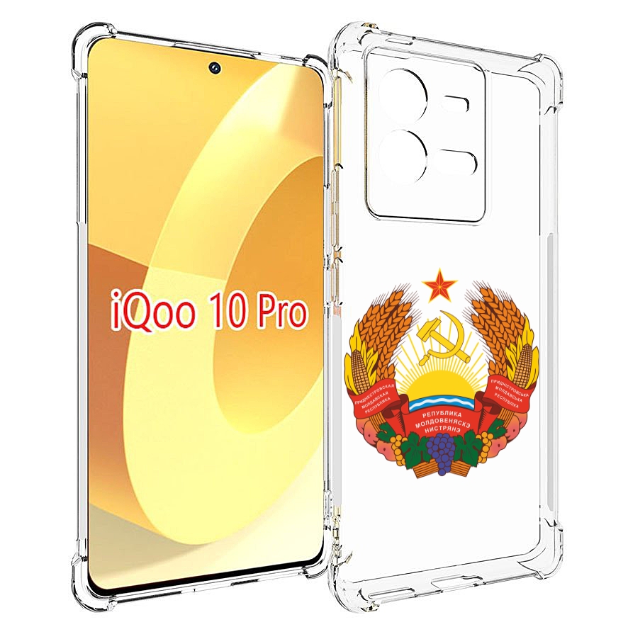 

Чехол MyPads герб-приднестровья для Vivo iQOO 10 Pro, Прозрачный, Tocco