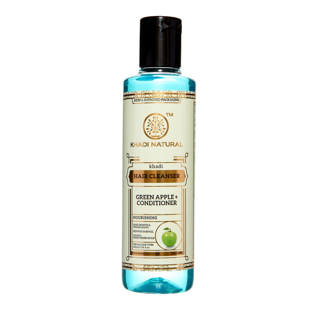 Шампунь-кондиционер для волос Зеленое Яблоко (shampoo) Khadi Natural Кади Нэчерал 210мл мыло с кокосовым молоком и мёдом soap khadi natural кади нэчерал 125г