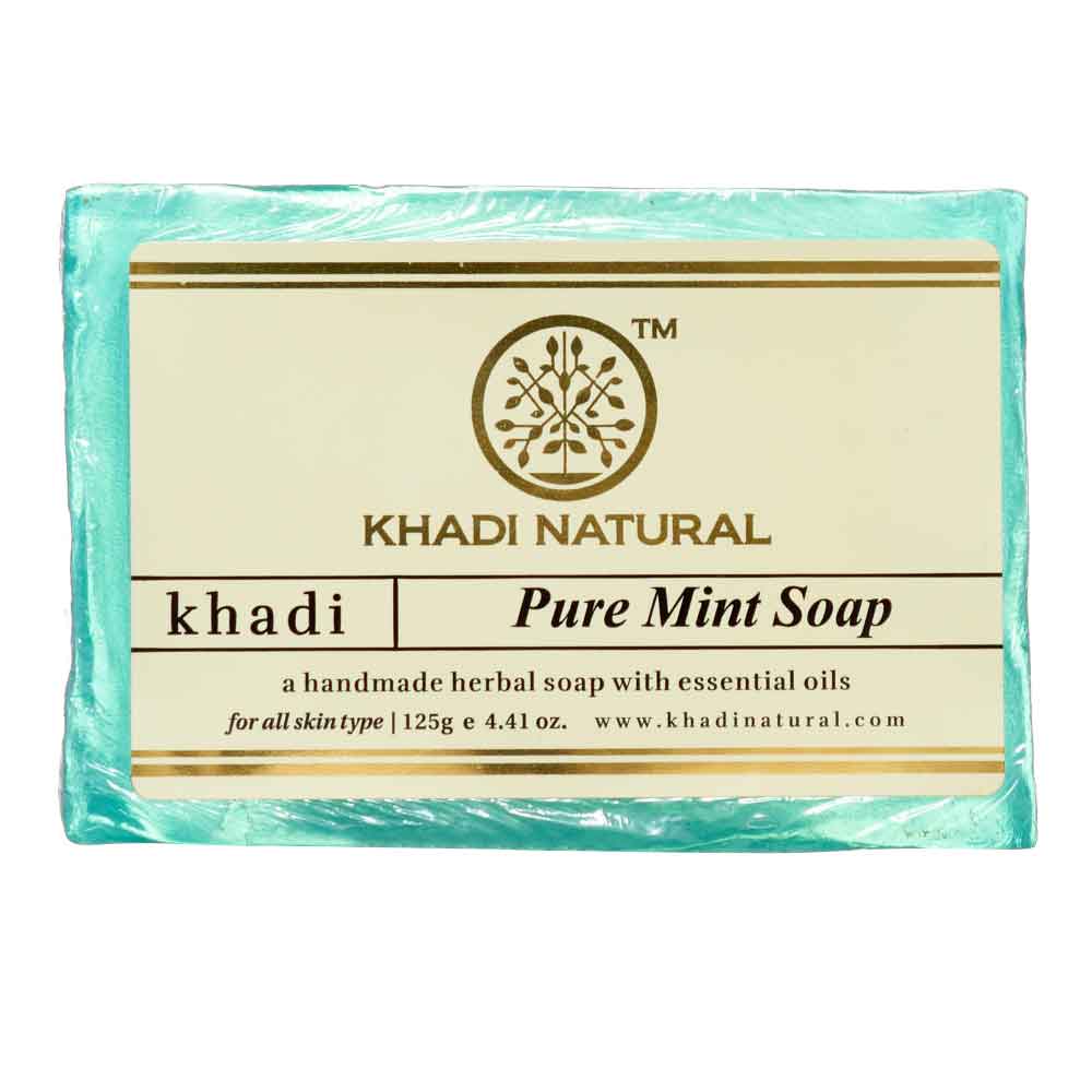 Купить Мыло с мятой (soap) Khadi Natural Кади Нэчерал 125г