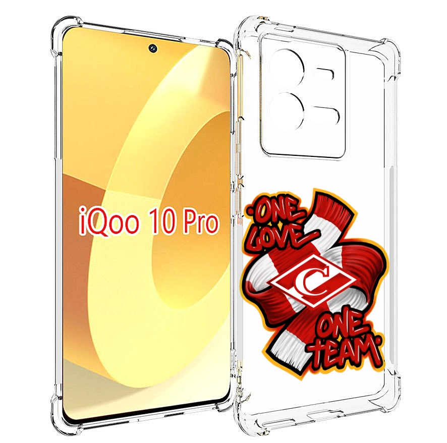 

Чехол MyPads ФК спарак 1 любовь для Vivo iQOO 10 Pro, Прозрачный, Tocco