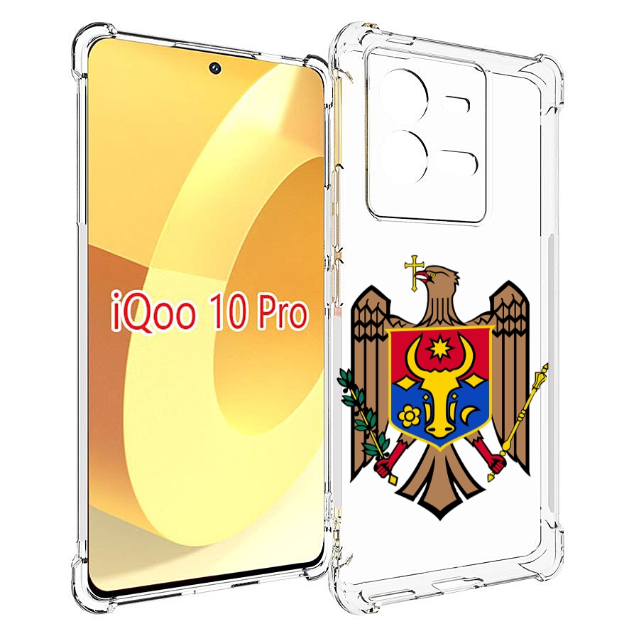 

Чехол MyPads герб-молдовы для Vivo iQOO 10 Pro, Прозрачный, Tocco