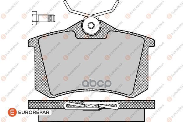 

Тормозные колодки EUROREPAR задние для VAG/Renault/Peugeot 1617249980-AR
