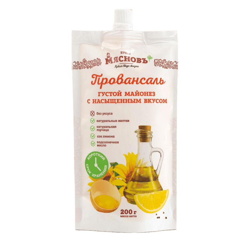 

Майонез МясновЪ БУФЕТ Провансаль 200 г