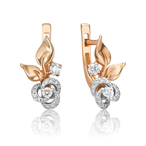 

Серьги из комбинированного золота с бриллиантом PLATINA jewelry 02-3477-00-101-1111-30, 02-3477-00-101-1111-30