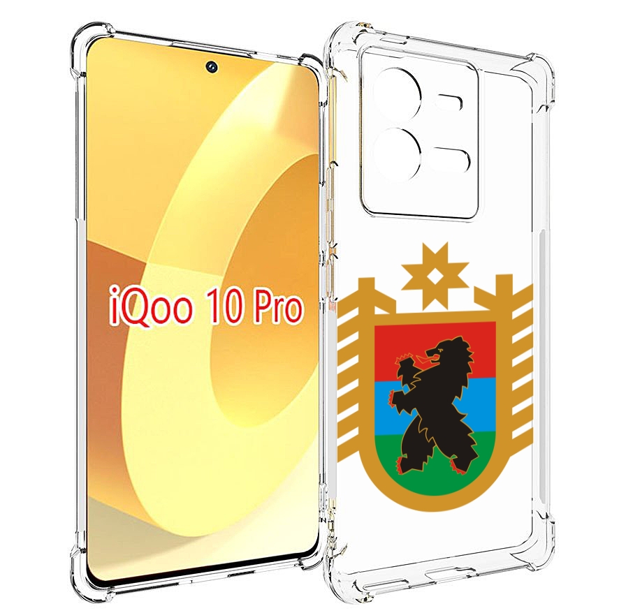 

Чехол MyPads герб-карелия-петрозаводск для Vivo iQOO 10 Pro, Прозрачный, Tocco