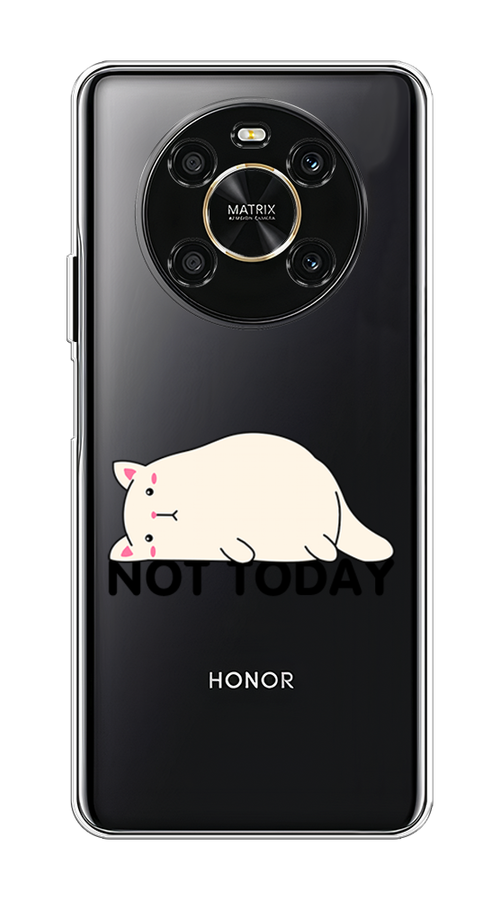 

Чехол на Honor X9 4G "Cat not today", Белый;розовый;черный, 6108150-1