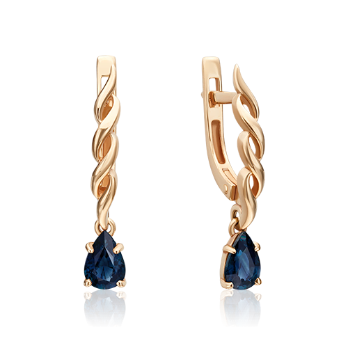 

Серьги из красного золота с сапфиром PLATINA jewelry 02-0919-00-102-1110-30, 02-0919-00-102-1110-30