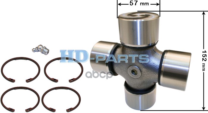 

Крестовина Кардана 57x152 Со Стопорами Mb 936/38/2032,Man F90 HD-parts 106062