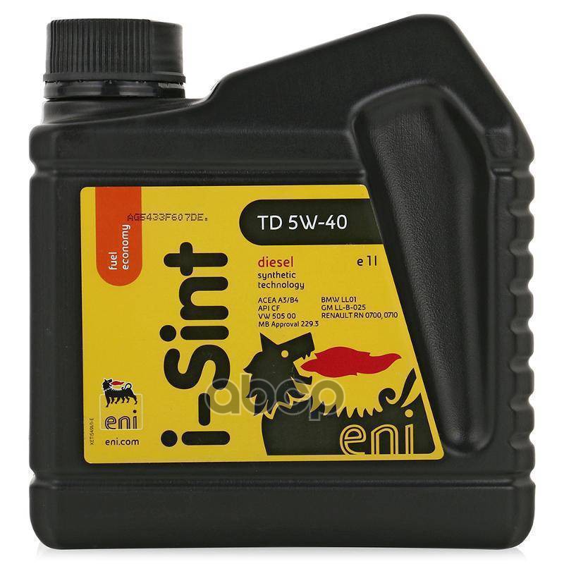 

Eni Масло Eni I-Sint Td 5w-40 Синт. 1л