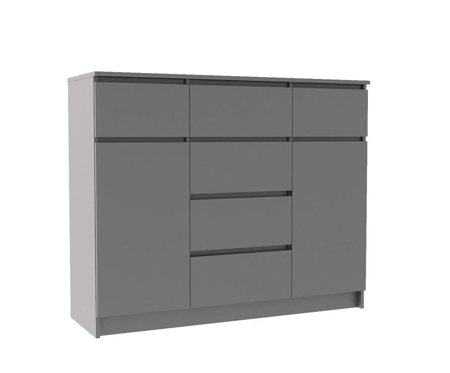 

Комод-тумба ДСВ МК 1200.4, 99х120х40 см, Графит, Мори