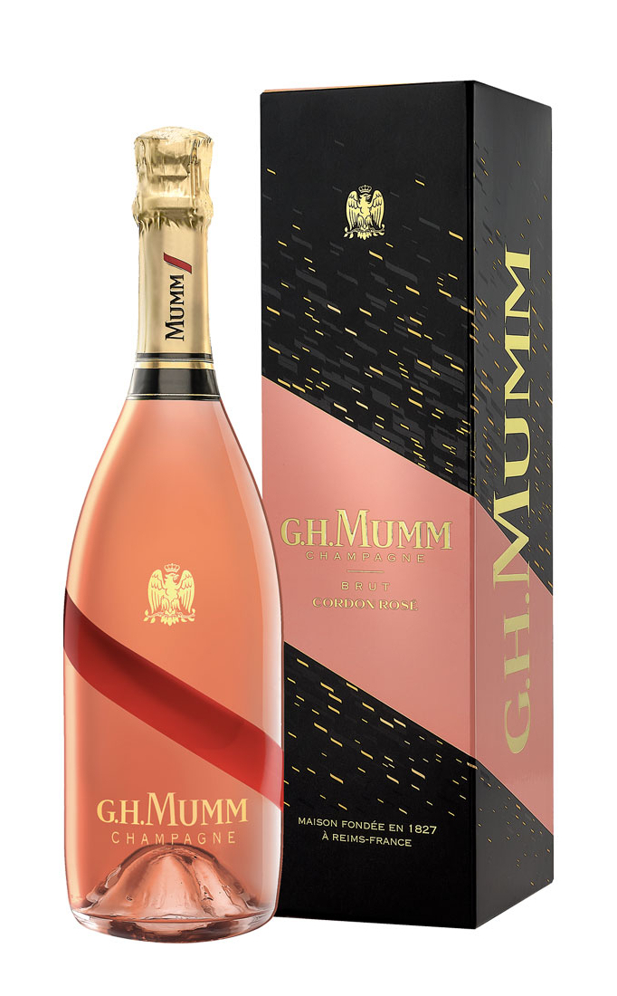 фото Шампанское брют розовое mumm grand cordon rose, франция, 0.75 л g.h.mumm