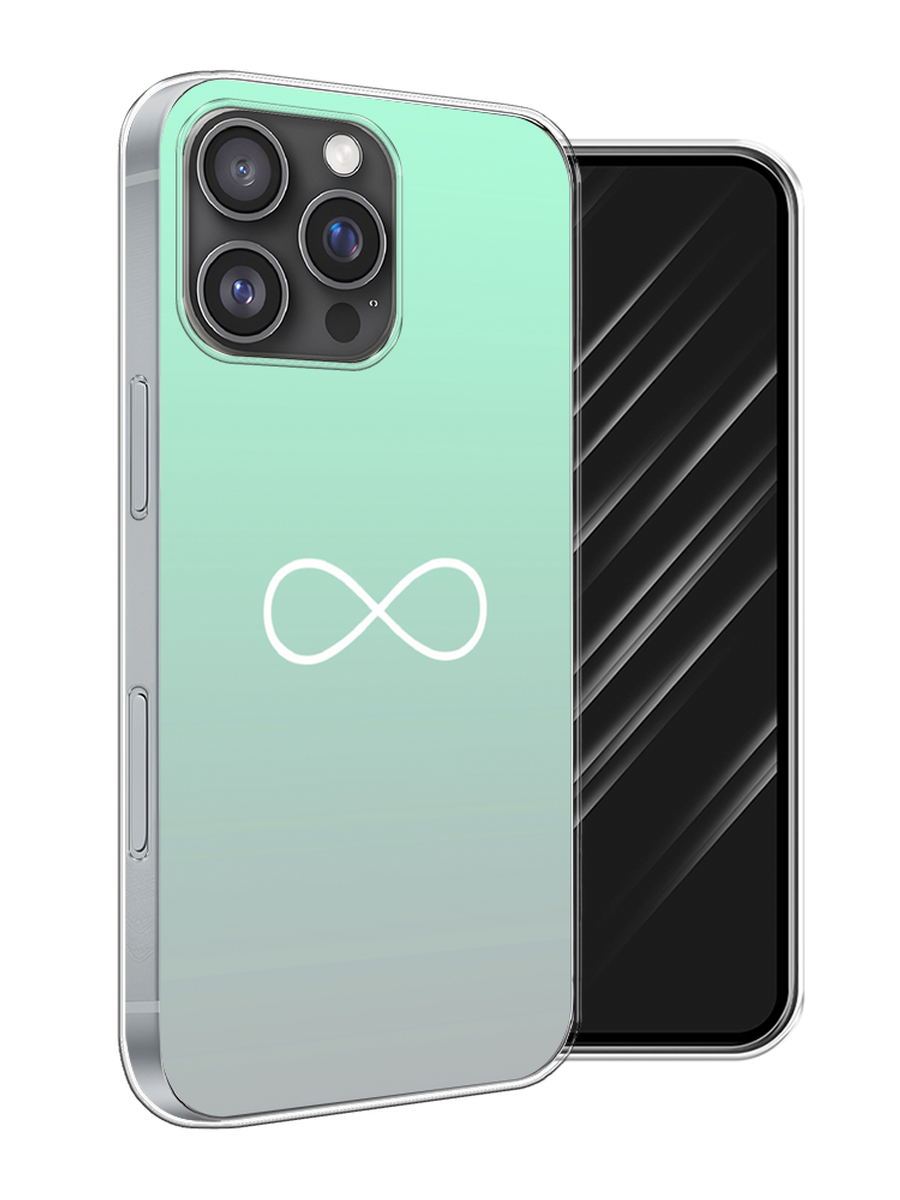 

Чехол Awog на Apple iPhone 16 Pro Max "Бесконечность от Тиффани", Бирюзовый, 16350-1