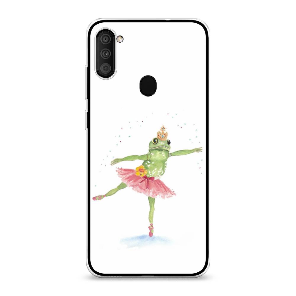 

Чехол на Samsung Galaxy A11 "Лягушка-балерина", Зеленый, 2100150-4