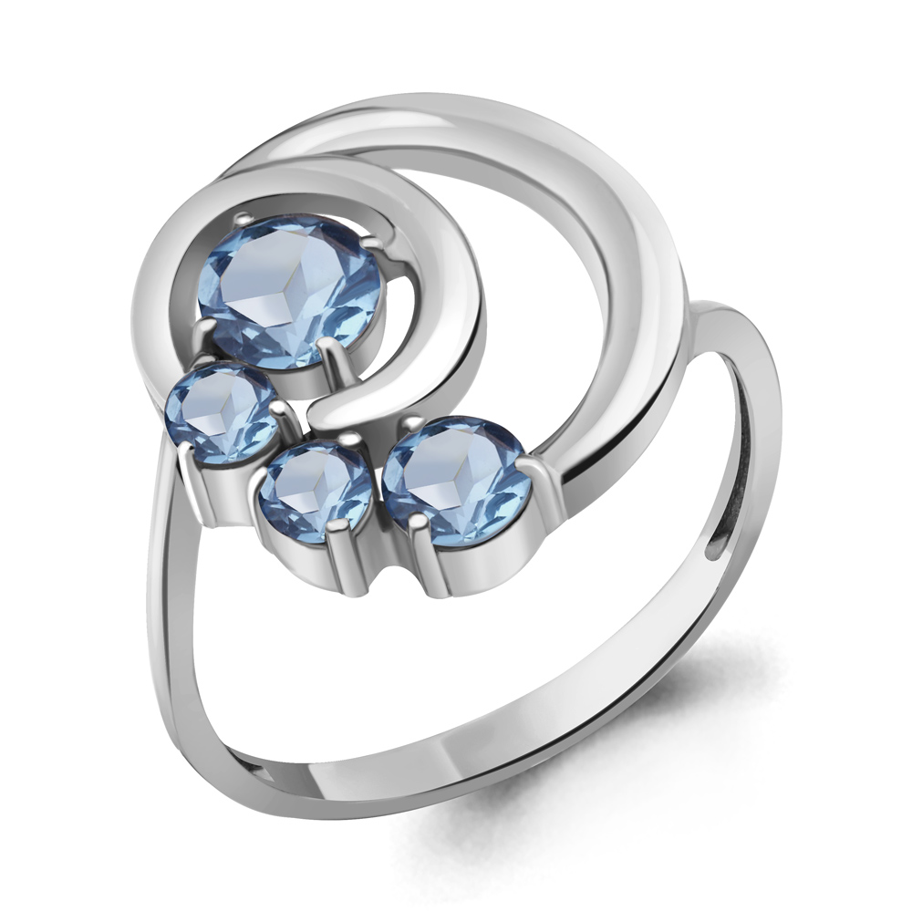 

Кольцо из серебра с топазом Aquamarine Aquamarine 6970405_925_р р. 20, 6970405_925_р