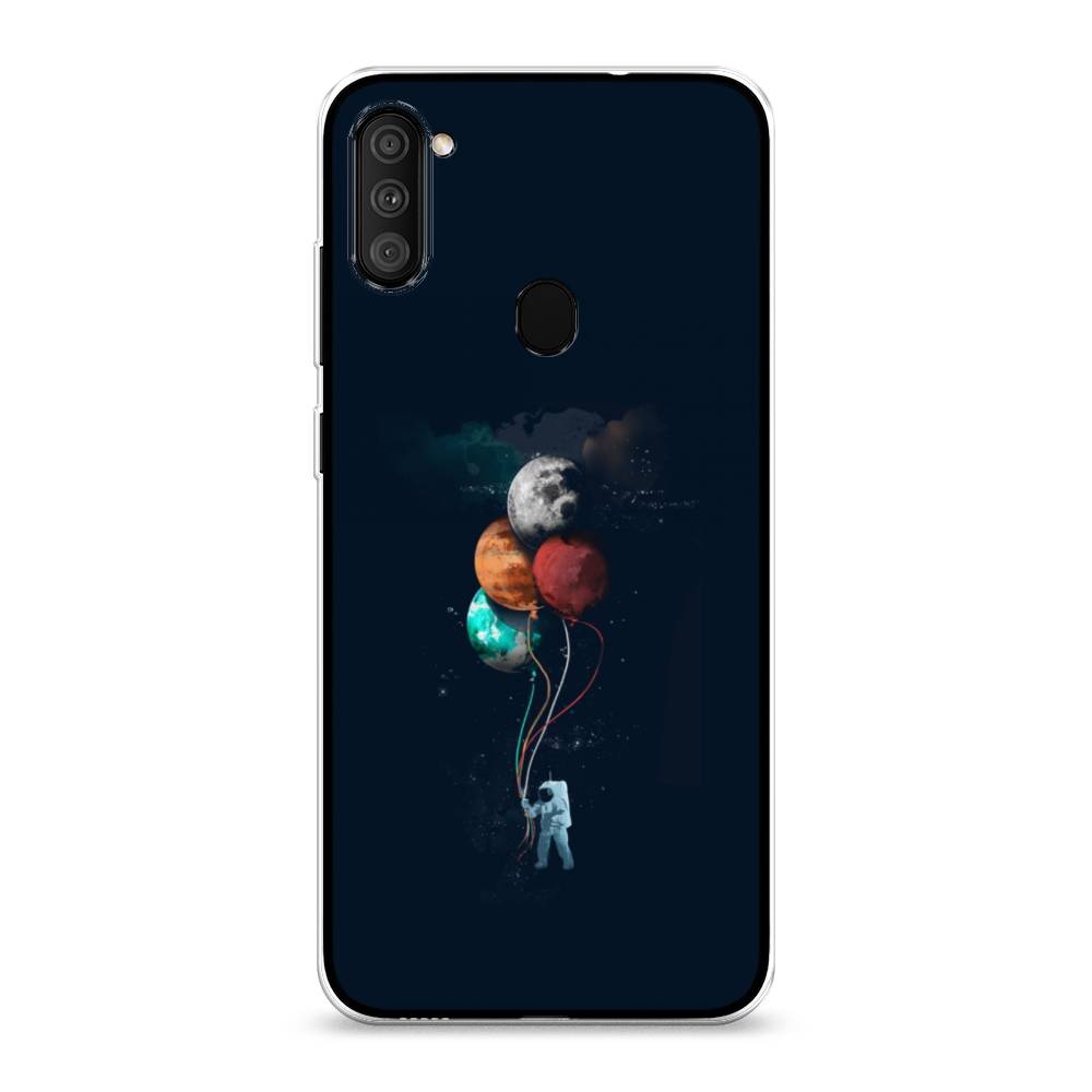 

Чехол для Samsung Galaxy A11/M11 "Космонавт с шариками", Разноцветный, 2100150-4