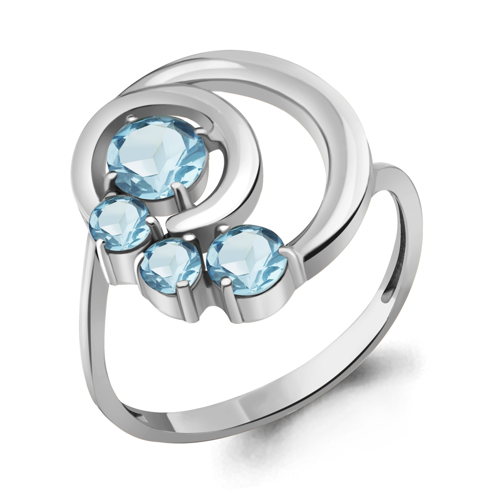 

Кольцо из серебра с топазом Aquamarine Aquamarine 6970402_925_р р, 6970402_925_р