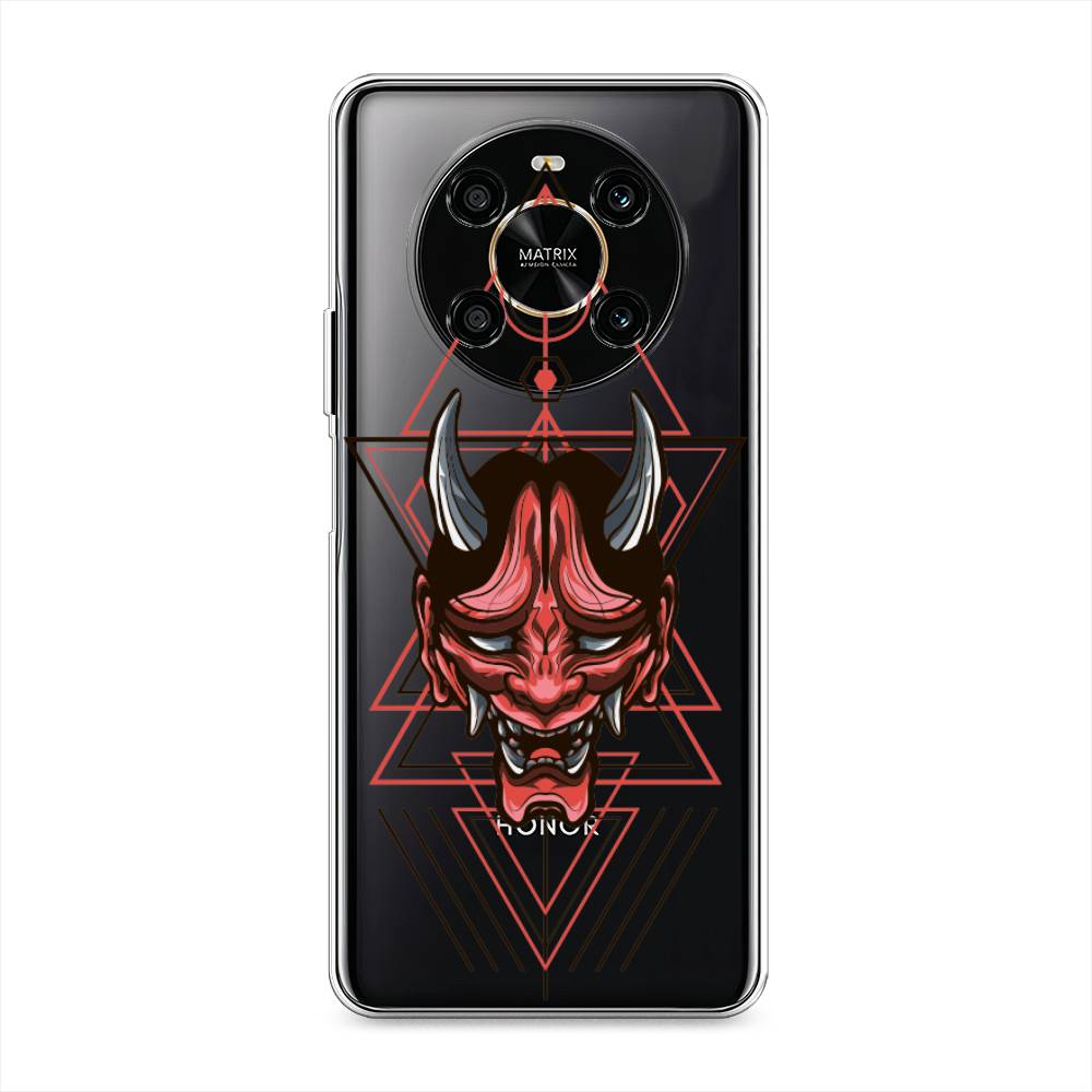 

Чехол на Honor X9 4G "Hanya Oni mask", Серый;красный;черный, 6108150-4