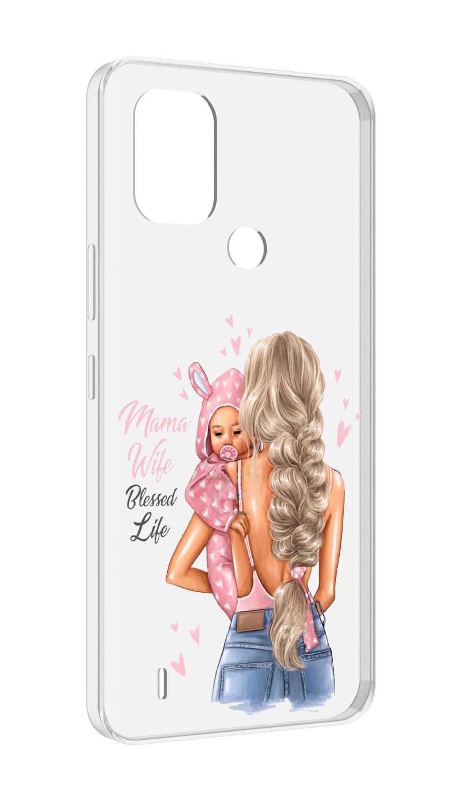 

Чехол MyPads Mama-wibe для Nokia C31, Прозрачный, Tocco