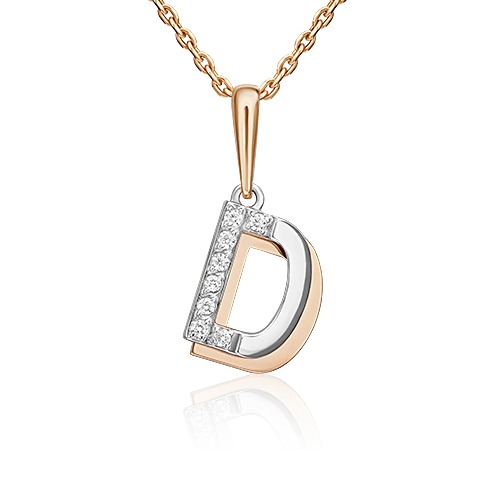 

Кулон из комбинированного золота PLATINA jewelry 03-3419-D-401-1111, фианит, 03-3419-D-401-1111