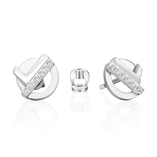 

Серьги из белого золота с фианитом PLATINA jewelry 02-5137-00-401-1120, 02-5137-00-401-1120