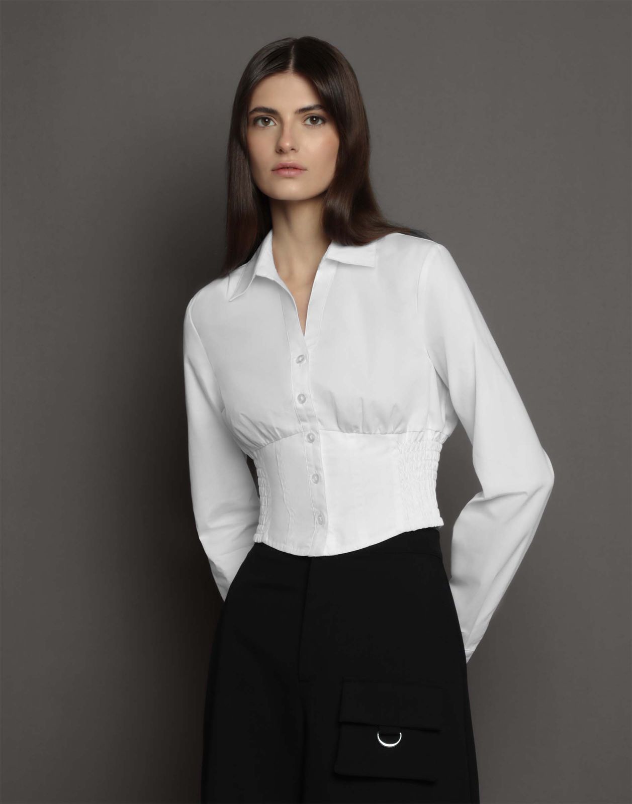 

Рубашка для девочки Gloria Jeans GSU001213 белый 10-12л/152, GSU001213