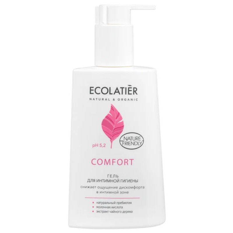 Гель для интимной гигиены Ecolatier Comfort с молочной кислотой и пробиотиками 250 мл