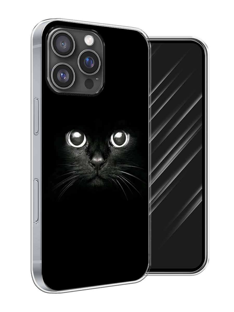 

Чехол Awog на Apple iPhone 16 Pro Max "Взгляд черной кошки", Черный;белый;серый, 16350-1
