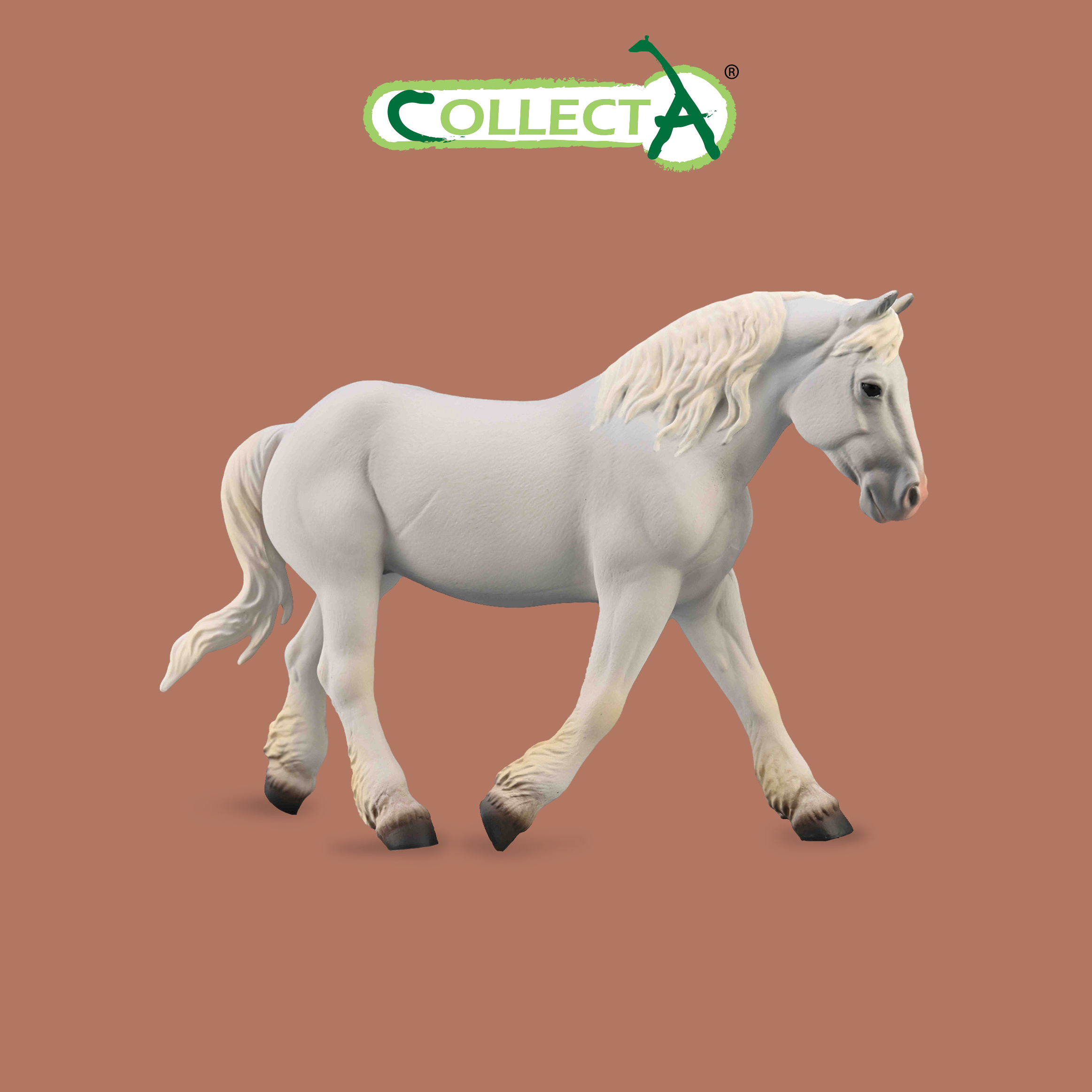 

Фигурка Collecta животного Лошадь Булонская кобыла - серая