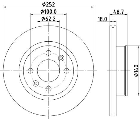 

Тормозной диск NISSHINBO ND6087K