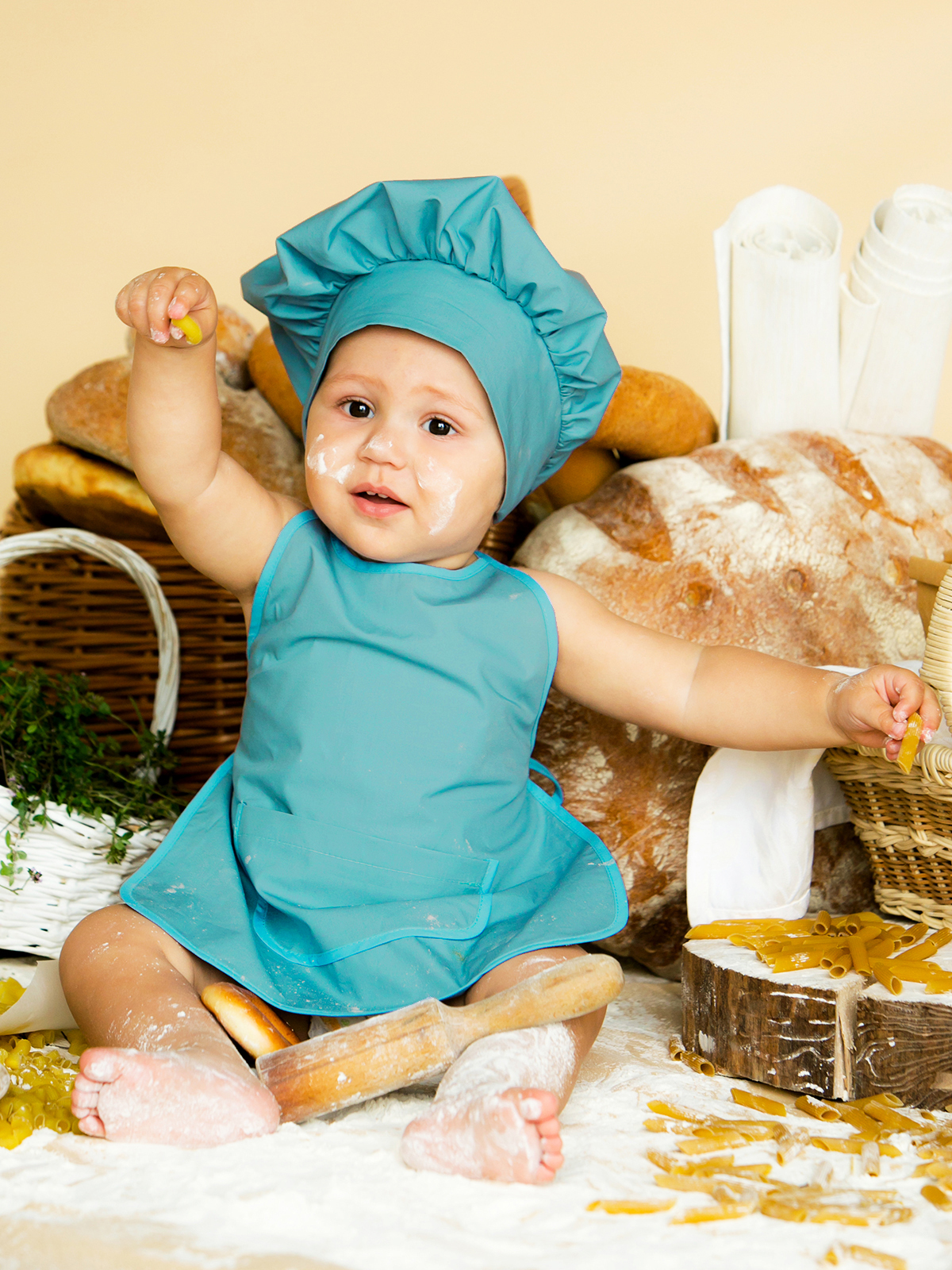 Карнавальный костюм Вестифика Кухня, бирюзовый, 74-86