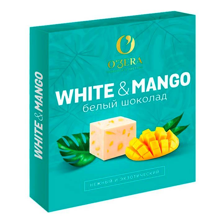 Шоколад O'Zera White & Mango белый с кусочками манго 90 г