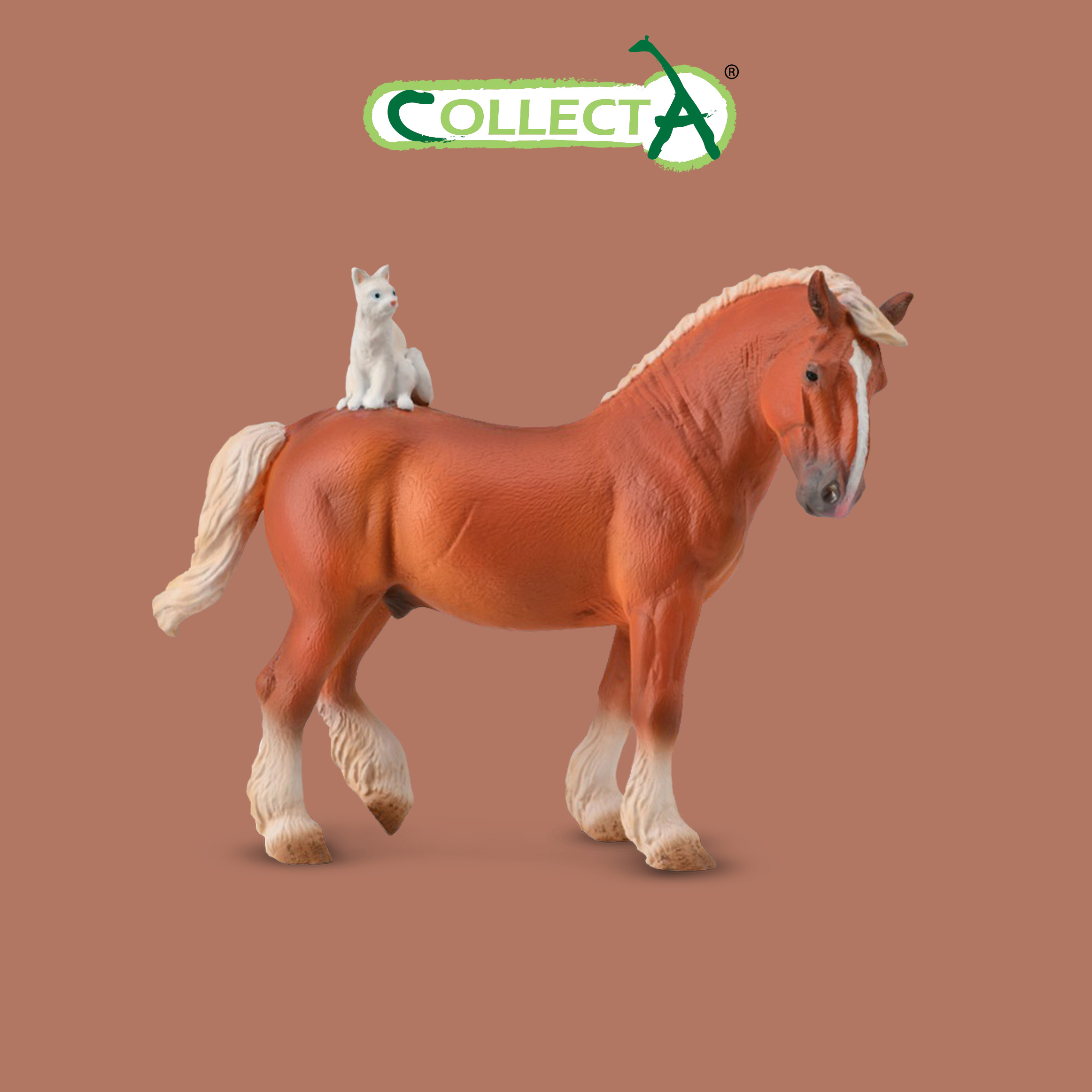

Фигурка Collecta животного Лошадь с кошкой