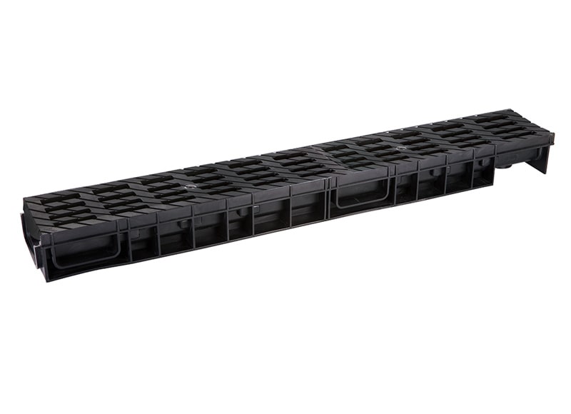

Лоток Ecoteck MEDIUM 100.95 h115 с решеткой пластиковой, Черный