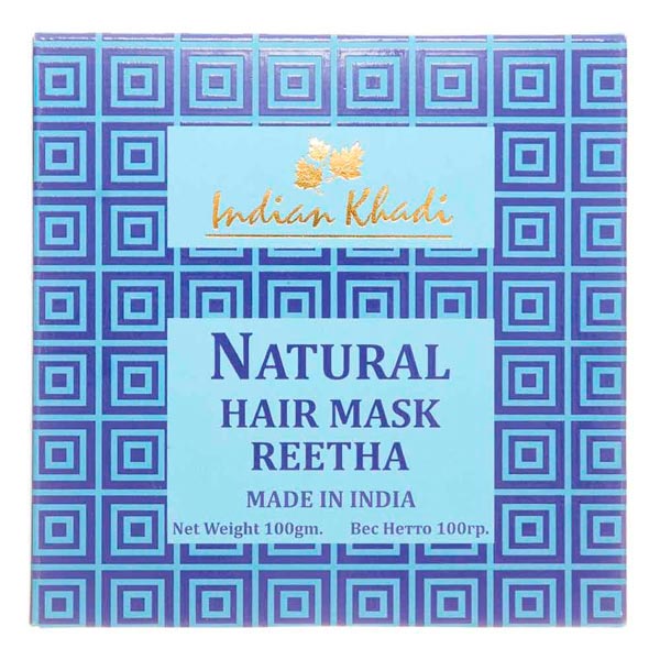 Натуральная маска для волос (hair mask) Ритха Indian Khadi Индиан Кади 100г маска для лица khadi миндаль face pack cream almond 75 г