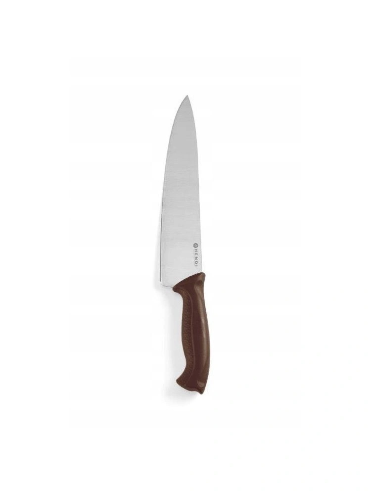 фото Нож профессиональный поварской, коричневый, 240 мм, hendi, 842799 nobrand