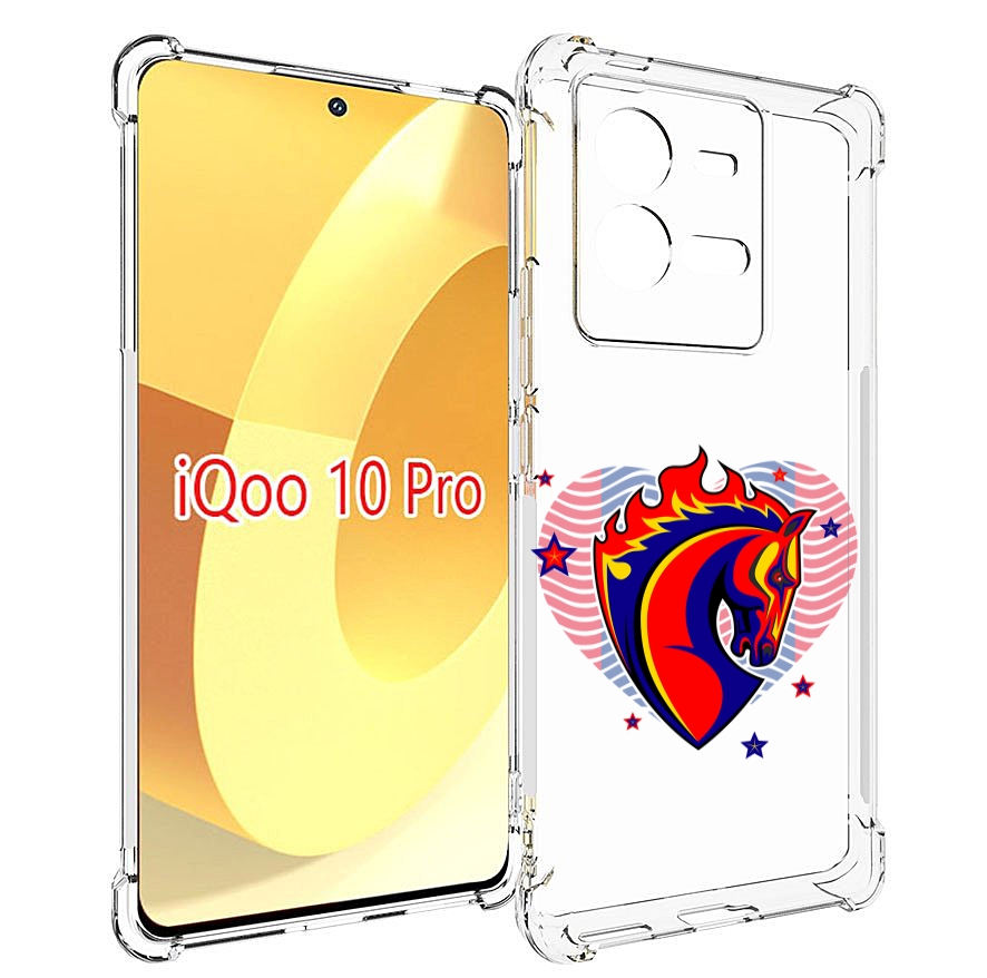 

Чехол MyPads ФК ЦСЛ Лошадь для Vivo iQOO 10 Pro, Прозрачный, Tocco
